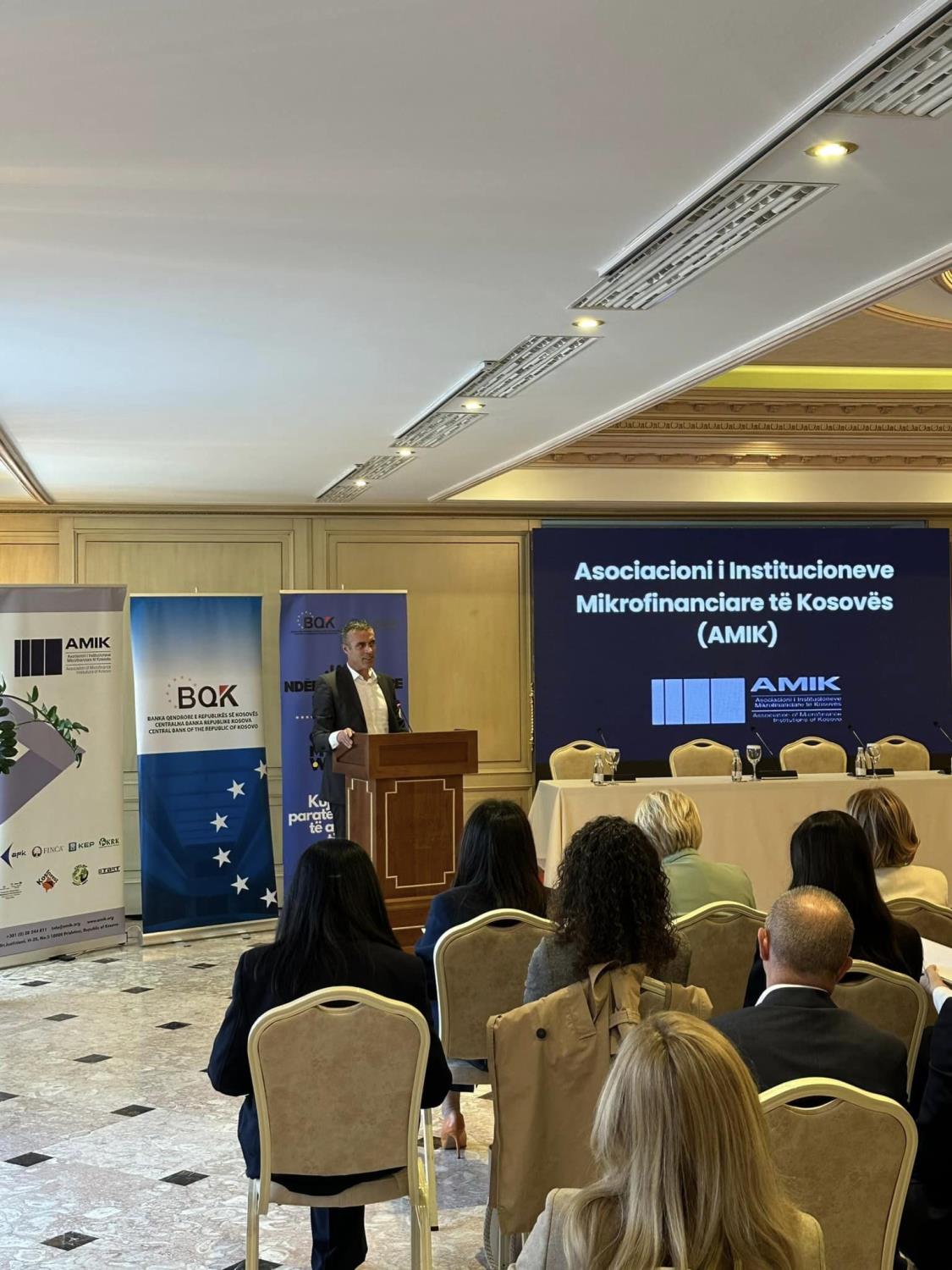 The conference "Access to Finance for Women Entrepreneurs" is held, co-organized by the Central Bank of the Republic of Kosovo and AMIK